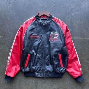 Vintage Dale Earnhardt 7-time Winston Cup Champion Leather NASCAR Jacket